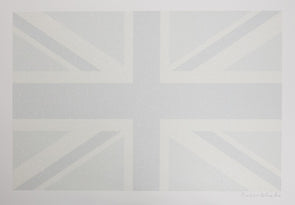 3774: Peter Blake - 'Greyscale Union Flag' (Framed) SOLD