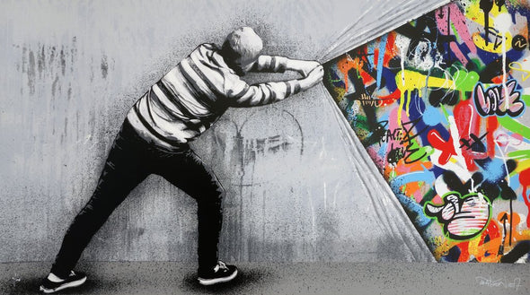 3795: Martin Whatson - 'Behind the curtain' SOLD
