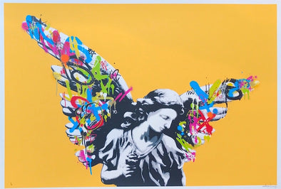 3818: Martin Whatson - 'Angel' (Mustard) Very Rare print from 2013 (Unframed) SOLD
