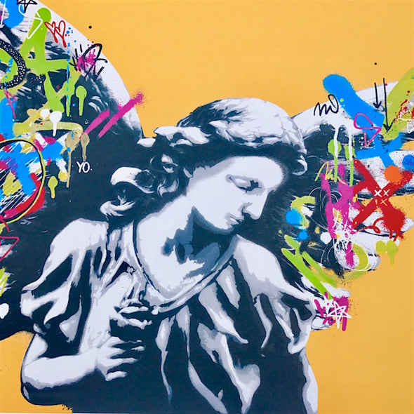 3818: Martin Whatson - 'Angel' (Mustard) Very Rare print from 2013 (Unframed) SOLD