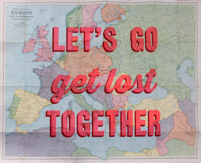 3918: Dave Buonaguidi - 'Let's Go get Lost Together' Original Artwork (Framed) SOLD