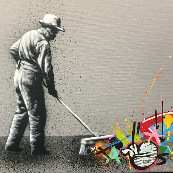 3915: Martin Whatson - 'Sweeper' Original Canvas SOLD