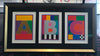 Peter Blake - Set of 3 'Dazzle Letters' (Dazzle A, B & C)  (Framed)