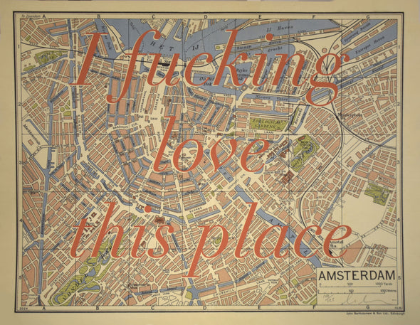 Dave Buonaguidi - 'I Fucking Love This Place Amsterdam' SOLD