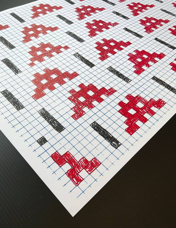 Invader - 'Homework'   Extremely rare investment piece from 2006! SOLD