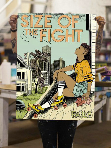 Faile - 'Size of the Fight' (Framed) SOLD