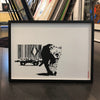 West Country Prince -'Barcode' Banksy Replica (Framed) 