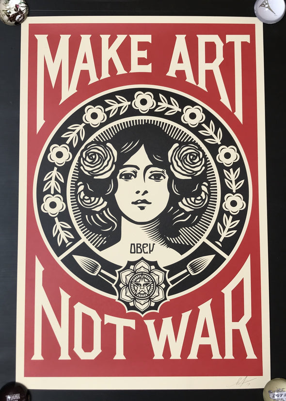Shepard Fairey (OBEY) - 'Make Art Not War'