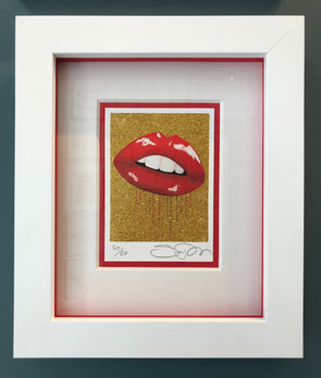 Sara Pope - 'Art Car Boot Fair Lips' (Framed) SOLD