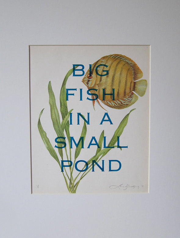 1498: Lene Bladbjerg - 'Big Fish In A Small Pond' (Framed)