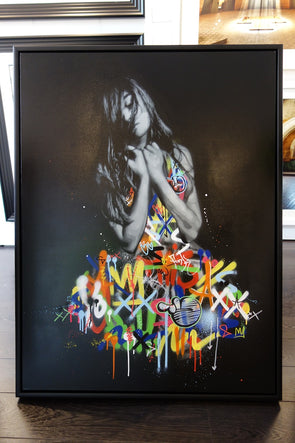 1796: Martin Whatson / Snik - 'Souls Apart Collaboration Canvas' (Framed) SOLD