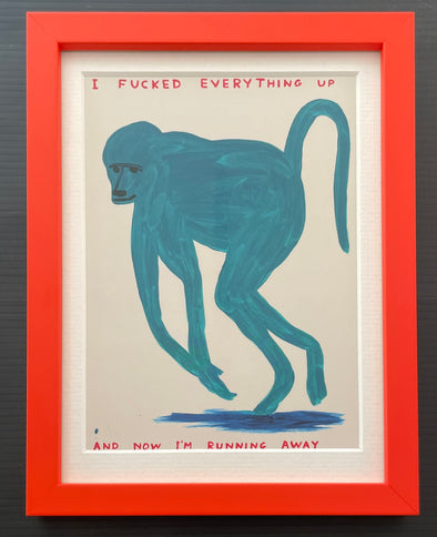 David Shrigley - 'I Fucked Everything Up' (Mini Postcard Print)