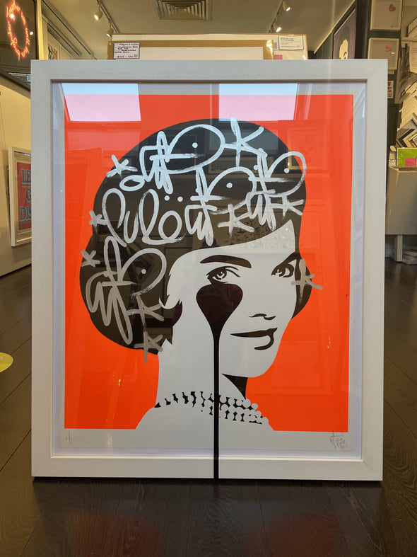 Pure Evil - 'Smiling Jackie - First Lady' Unique Hand Finished Print