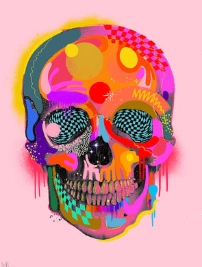 Victoria Topping - 'Spectrum Skull' (Pink)