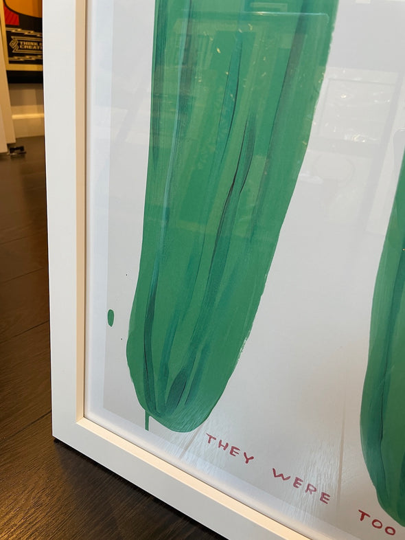 David Shrigley - 'They Were Too Long' FRAMED TO ORDER