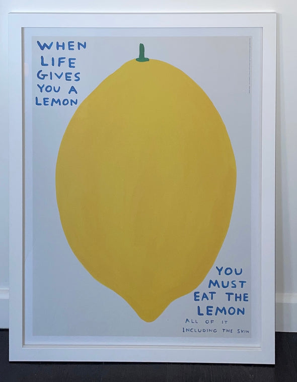 David Shrigley - 'When Life Gives You A Lemon' FRAMED TO ORDER